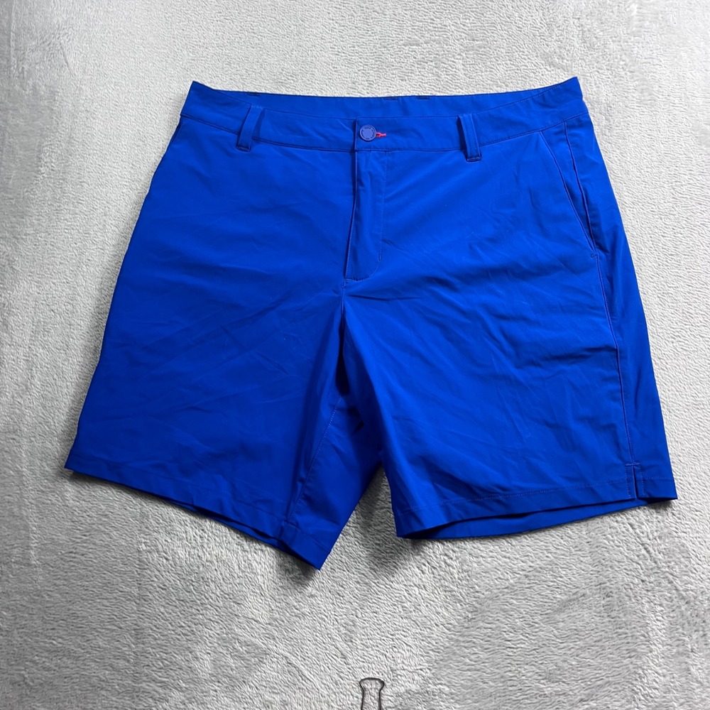Rhone Commuter Shorts Mens 33 Royal Blue Technical Stretch Golf Activewear